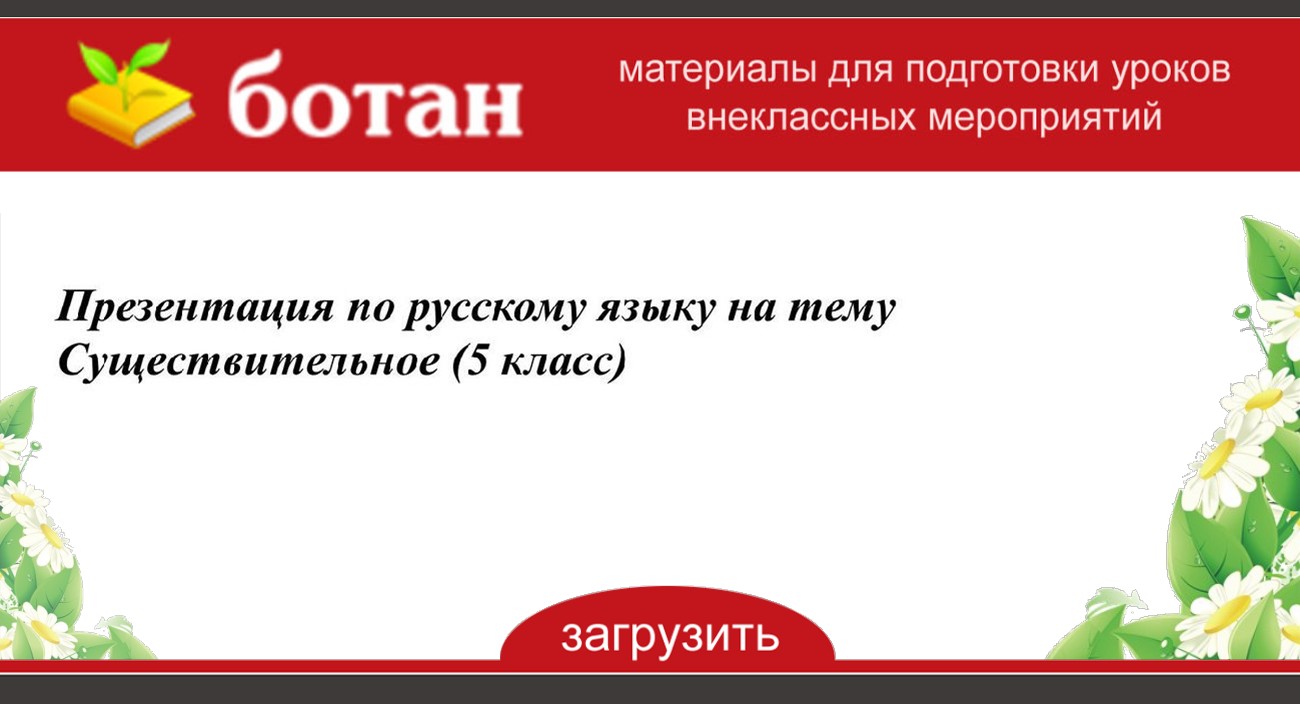 5 класс повторение по теме существительное презентация