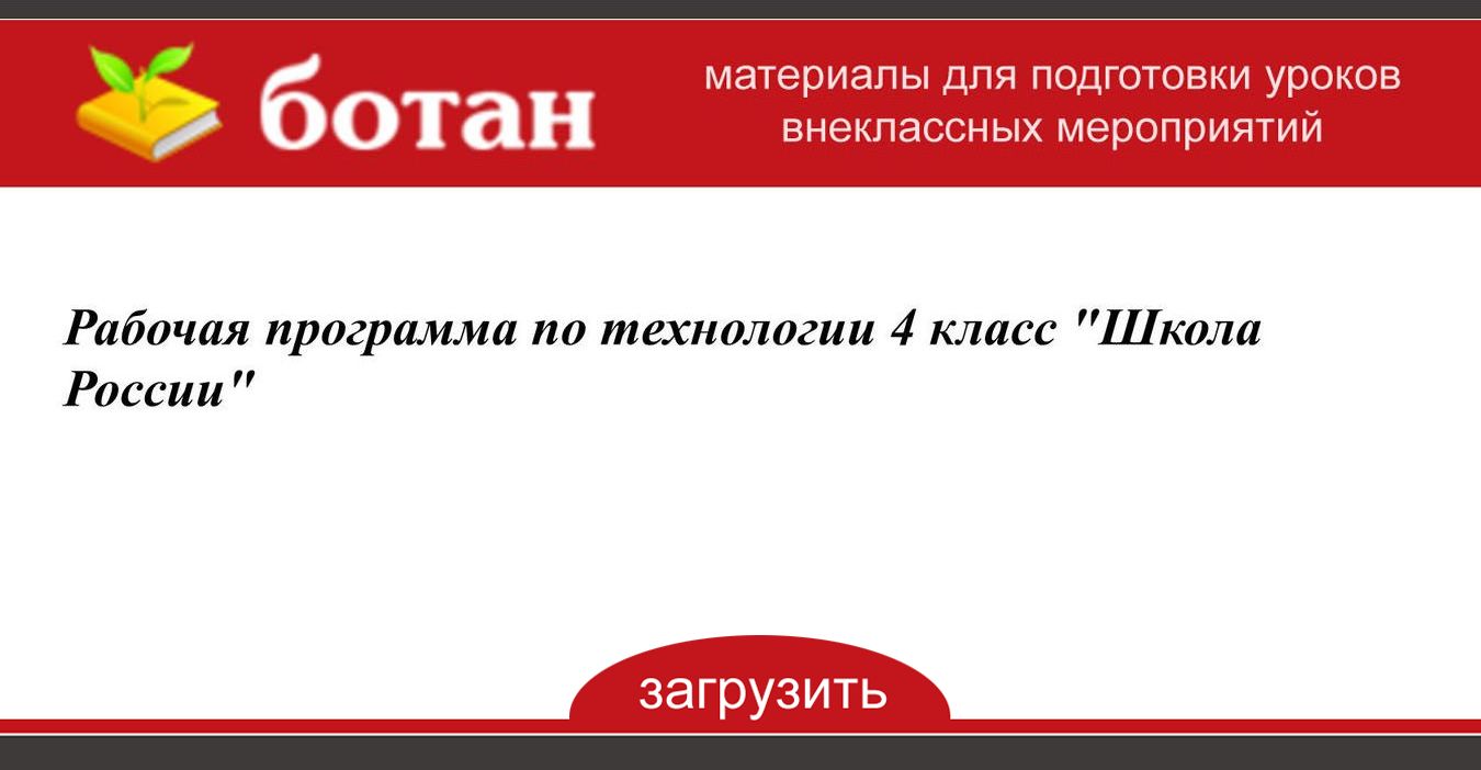 Итоговый проект по технологии 4 класс школа россии