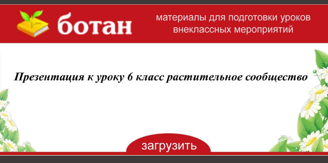 Урок биологии 7 класс растительные сообщества презентация