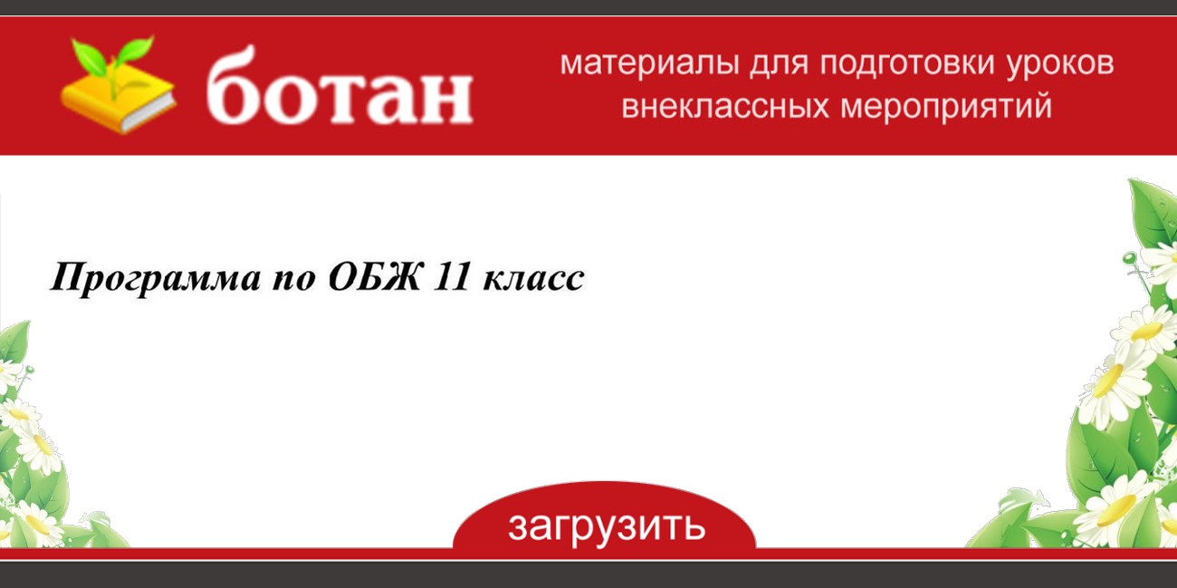 Проект по обж 11 класс