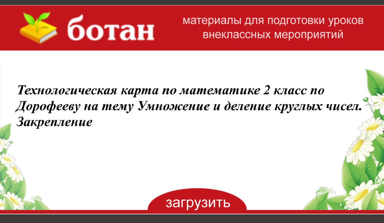 2 класс презентация умножение и деление закрепление