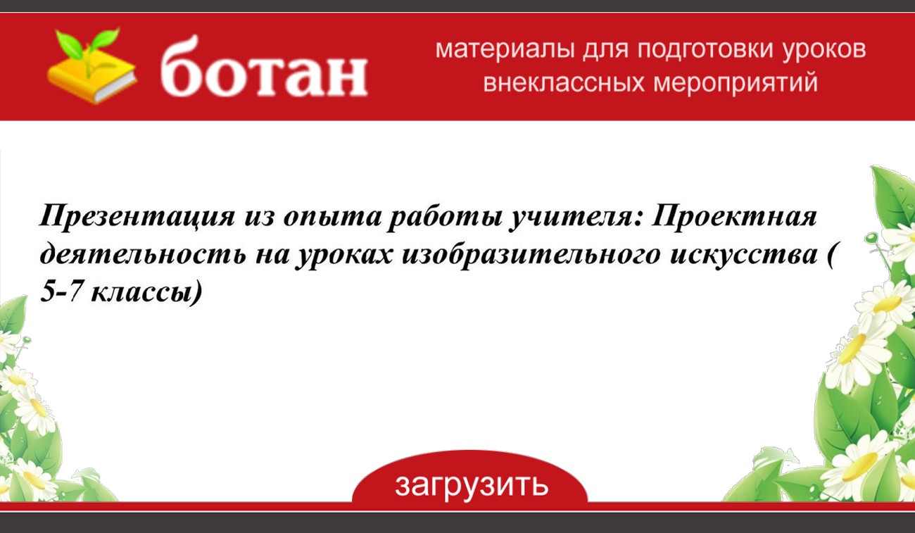 Презентация из опыта работы учителя