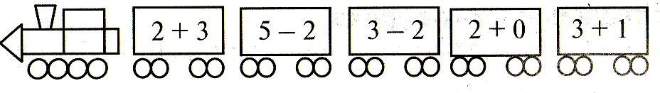 Три математика ехали в разных вагонах. Вагончики с примерами 1 класс. Вагончики с примерами. Математический вагончик с примерами 1 класс. Паровозик с примерами.