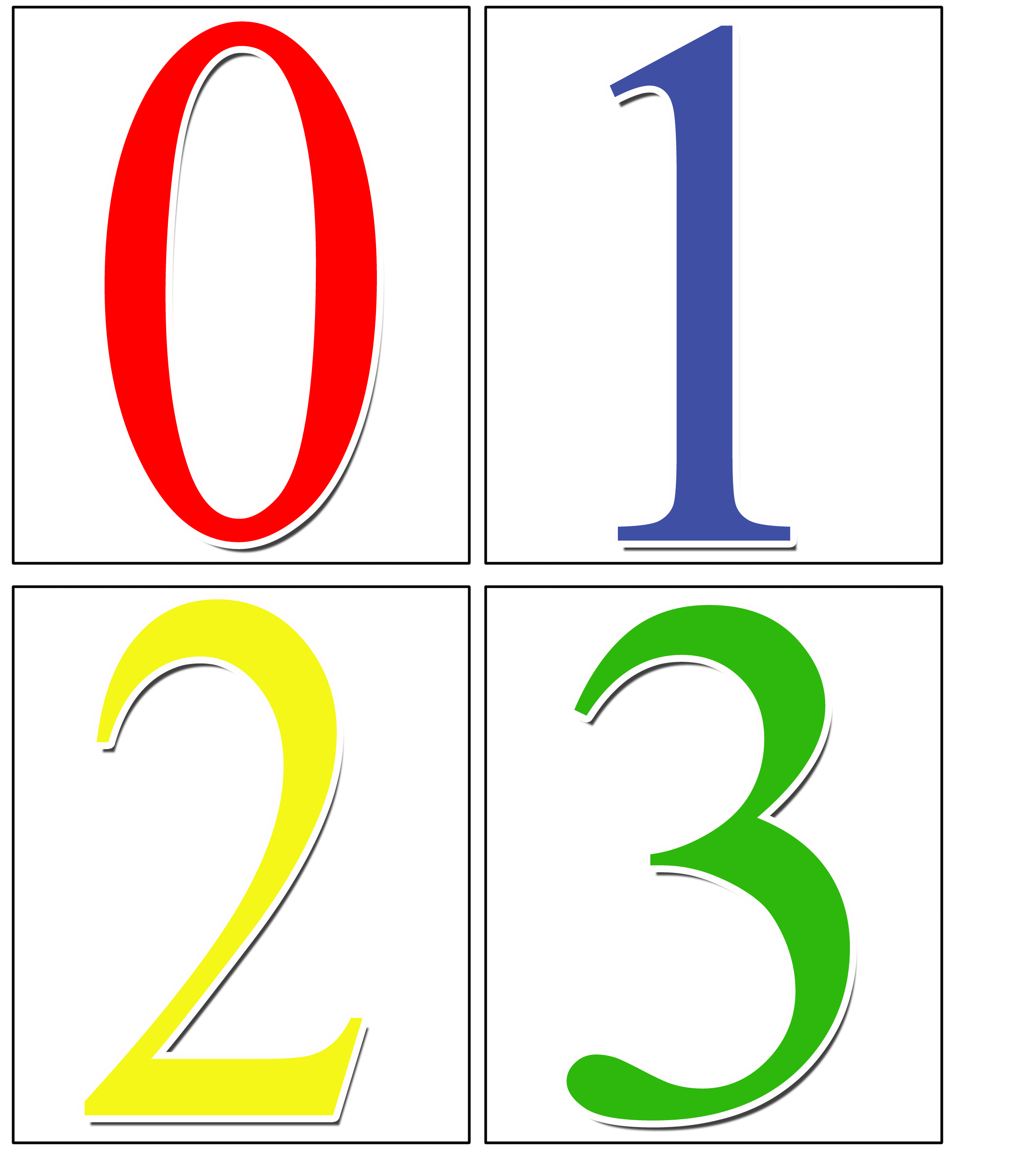 Презентация Цветные числа(1 класс)