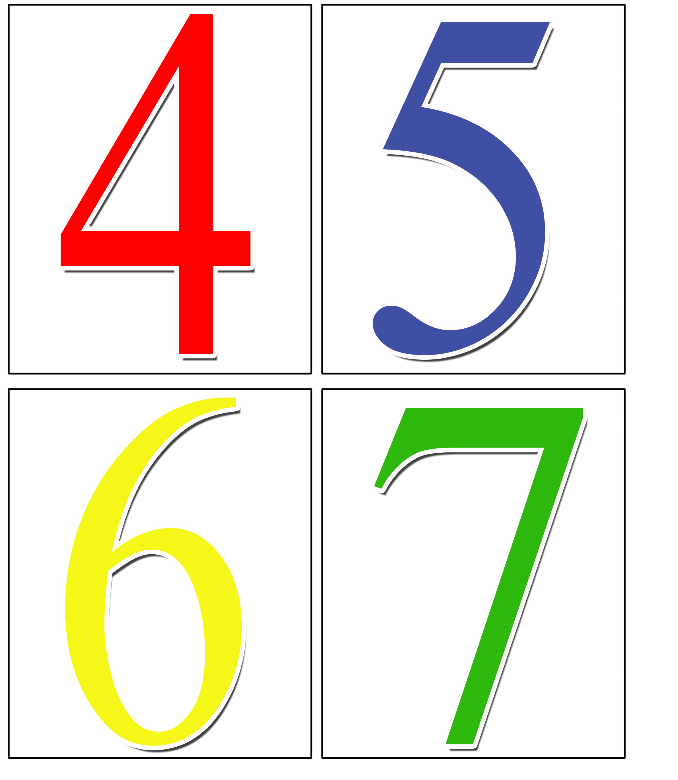 Презентация Цветные числа(1 класс)