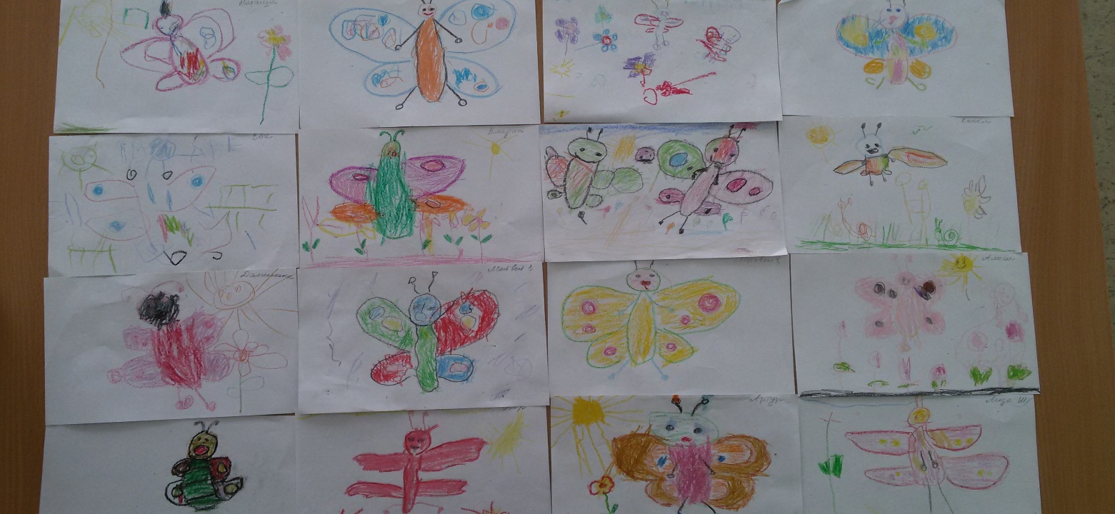 Рисунки детей средней группы в детском саду