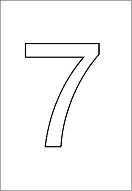 Конспект урока по математике на тему Число и цифра 7 (1 класс)