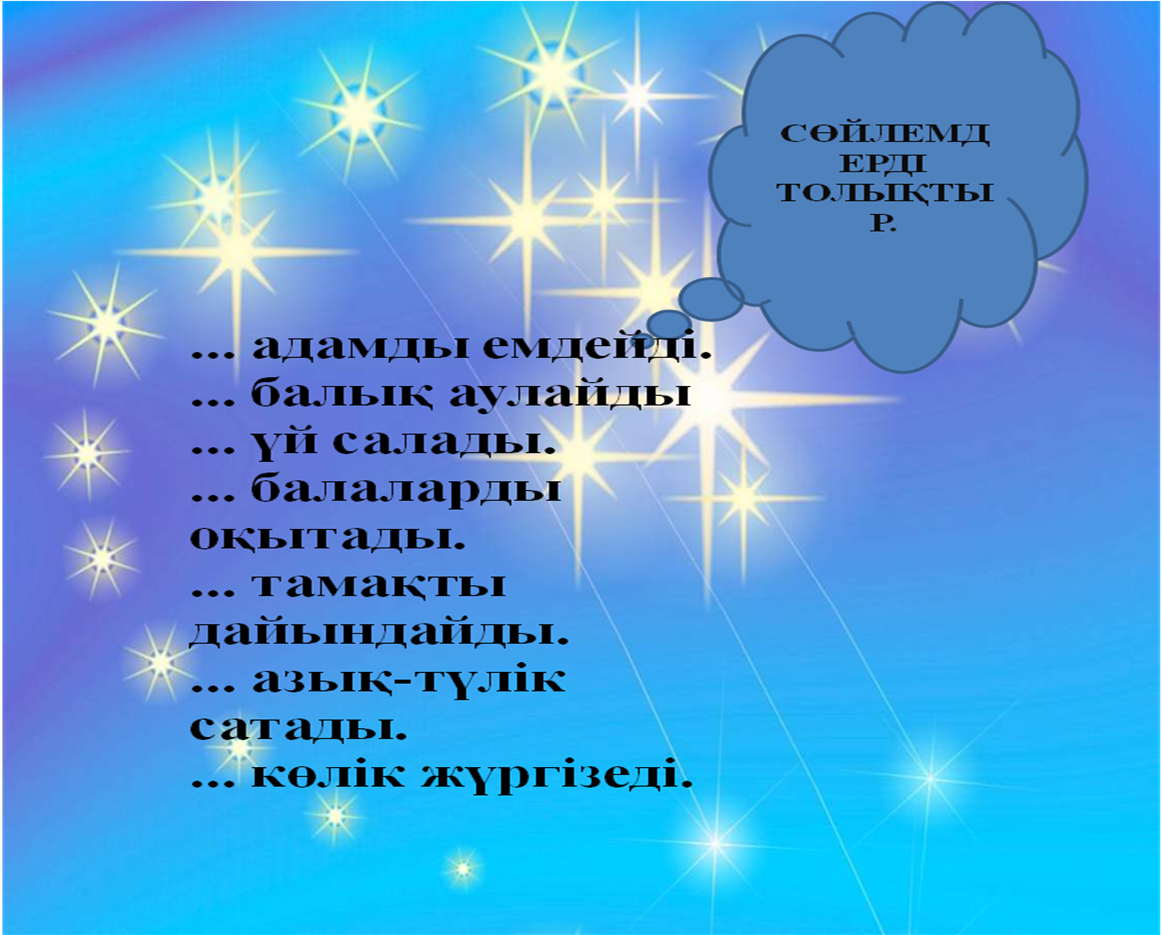 Открытый урок по казахсккому языку на тему Кім болғым келеді? (5 класс)