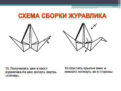 Мастер -класс «Волшебное искусство оригами. Белый журавль памяти.»