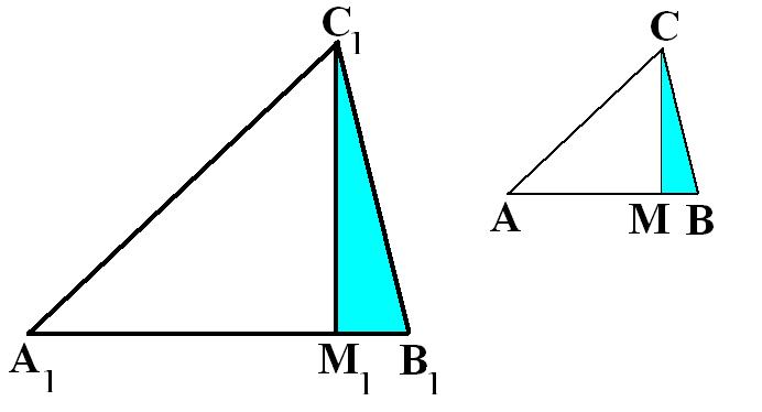 Разработка Один из способов доказательства первого признака подобия треугольников в рамках учебника «Геометрия 7- 9» А.В. Погорелова для 8 класса (8 класс)
