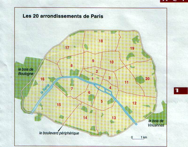 Конспект урока Прогулка по Парижу (7 класс)