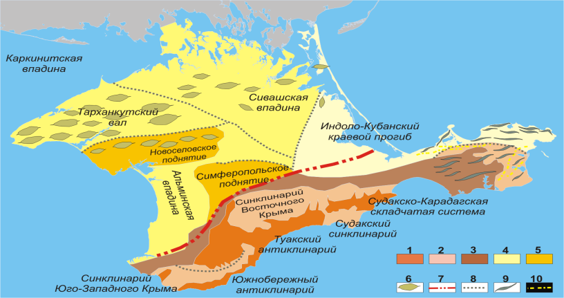 Конспект урока по крымоведению в 8 классе Геологическая история, рельеф и полезные ископаемые Крыма