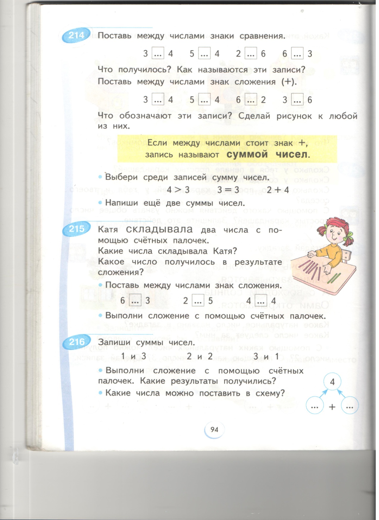 Технологическая карта урока математики 1 класс система Занкова Сумма.Значение суммы