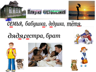 Ксп по русскому языку тема : Наша семья 4 класс