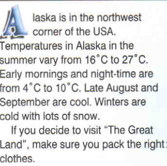 Конспект урока: The Alaskan Climate. Spotlight 5.