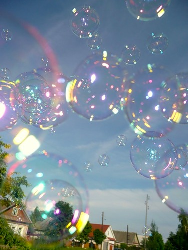 Мыльные пузыри как расслабление.