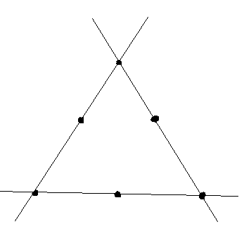 На каждой прямой поставь точку. Незнайка начертил три прямых линии на каждой из них отметил 6 точек. Незнайка начертил три прямых линии на каждой из них отметил 3 точки. Начертил три прямых линии. Линия с 6 точками.