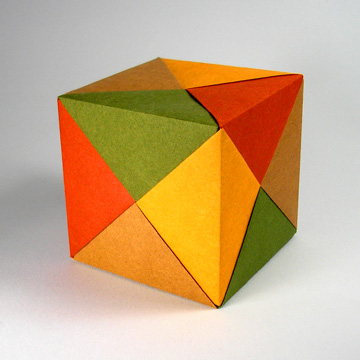 Оригами кубики. Базовая форма дверь