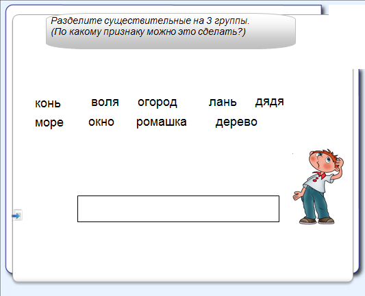 Урок русского языка 3 класс Род имён существительных