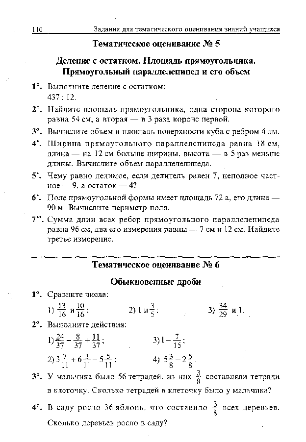 Программа по математике 5 класс учебник А.Г. Мерзляк