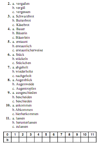 Рабочая программа немецкий язык 11 класс