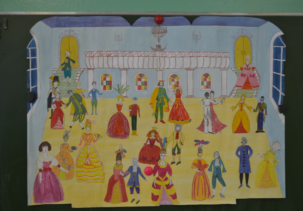 Детские рисунки бала во дворце