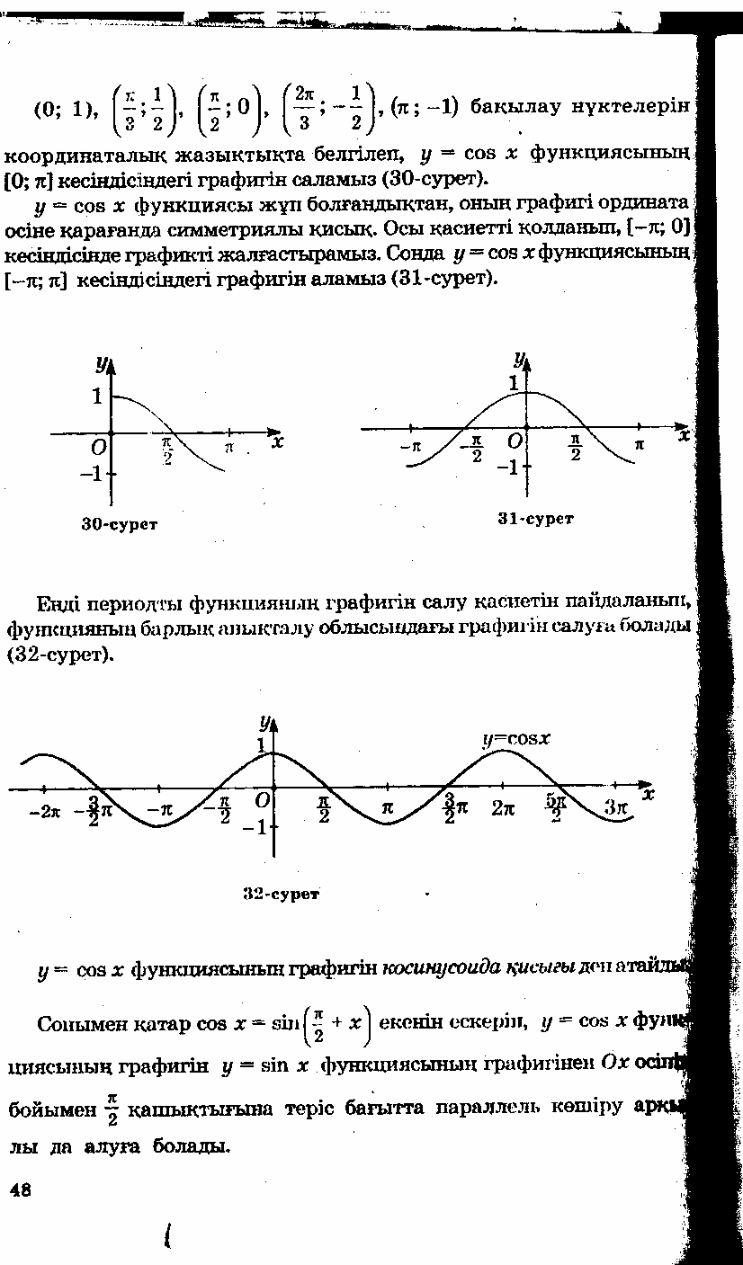Сабақ жоспары алгебра 10Тригонометриялық функциялардың қасиеттері мен графиктері