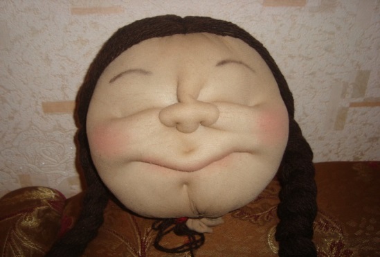 Сделать лицо куклы из колготок пошаговое