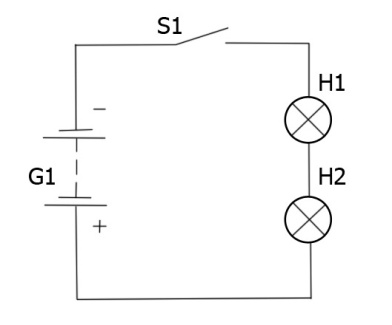 Простая схема лампочки