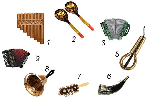 Оркестр народных инструментов картинка для детей