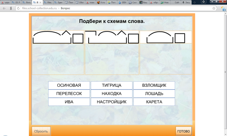 Конспект урока на тему «Составление слов по схемам. Порядок разбора слов». (3 класс)