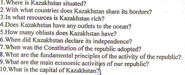 Kazakhstan is my motherland