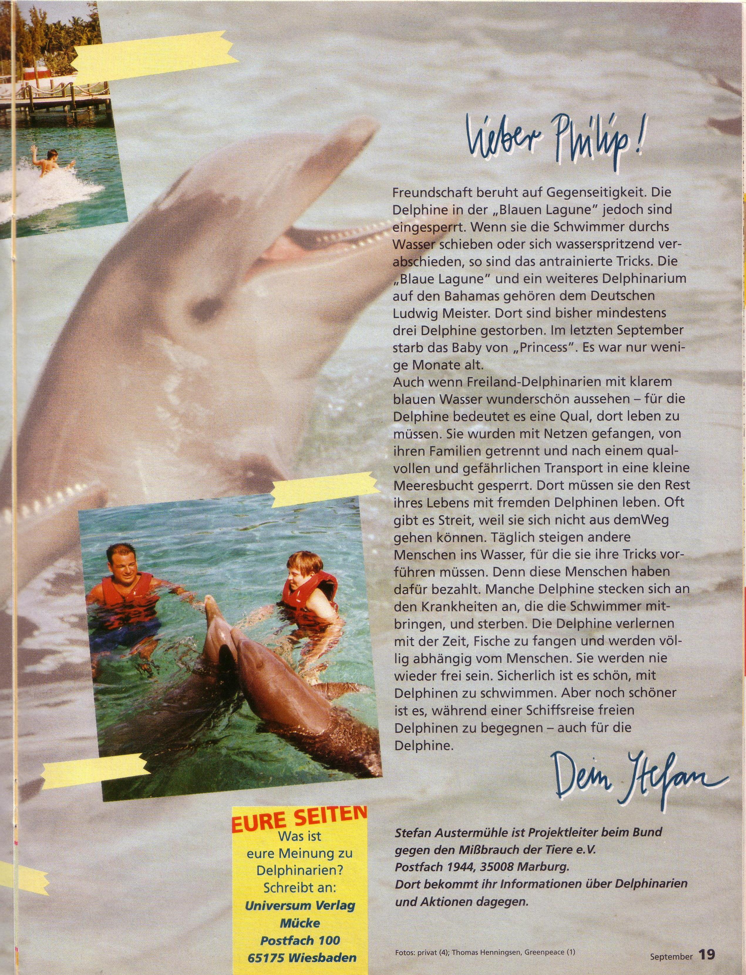 Приложение к конспекту урока по немецкому языку Я и мио интересы - посещение дельфинария