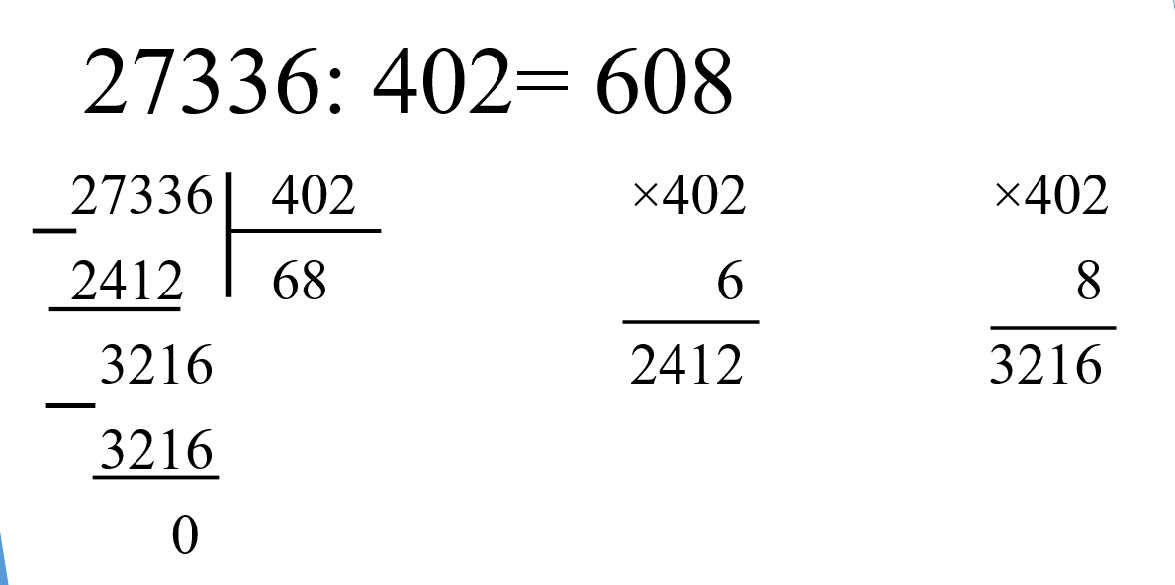 Конспект урока по математике на тему Письменные алгоритмы деления многозначных чисел на трехзначное число(4 класс)