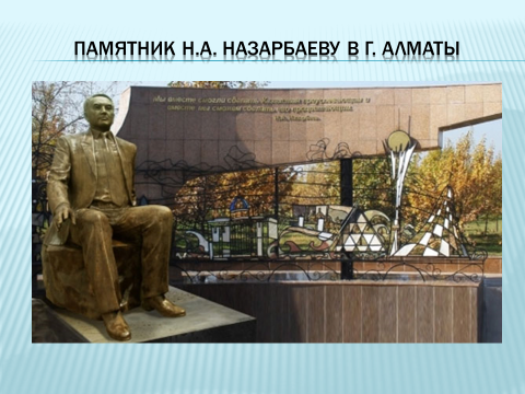 Разработка классного часа по теме: Н. А. Назарбаев - лидер нации