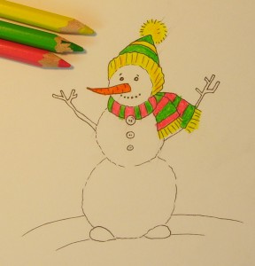 План урока изобразительного искусства Снеговик
