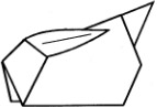 Конспект занятия по оригами для старшей группы «Заяц»