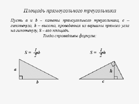 План урока по геометрии на тему Площади плоских фигур подготовка к ЕГЭ (10 класс)