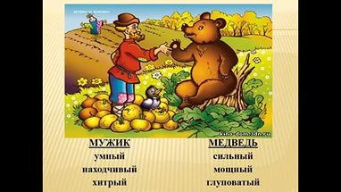 Конспект урока по литературному чтению 3 класс на тему Русская народная сказка Мужик и медведь.