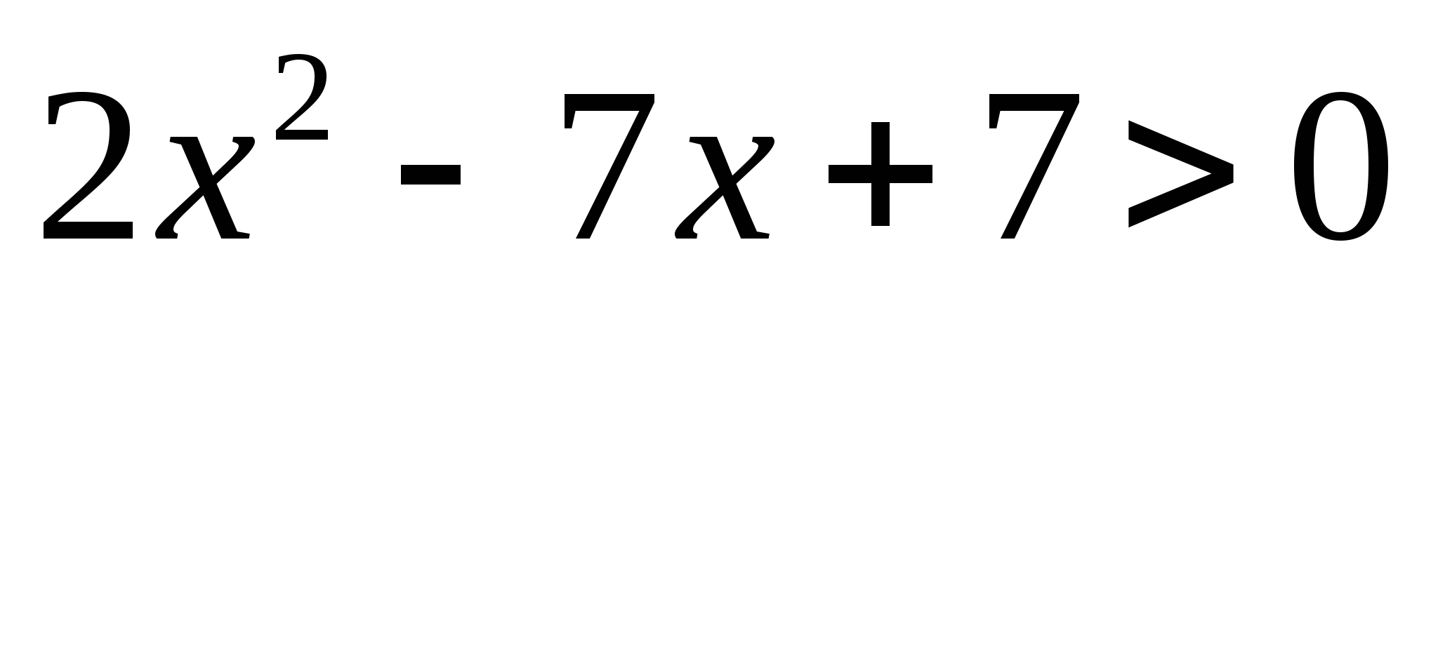Конспект урока алгебры Решение неравенств второй степени с одной переменной