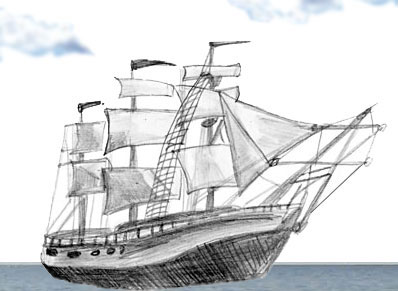 Конспект урока по изобразительному искусству на тему: Корабли в море (5 класс)