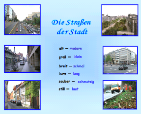 Технологическая карта урока немецкого языка в 5 классе Улицы города. Какие они?