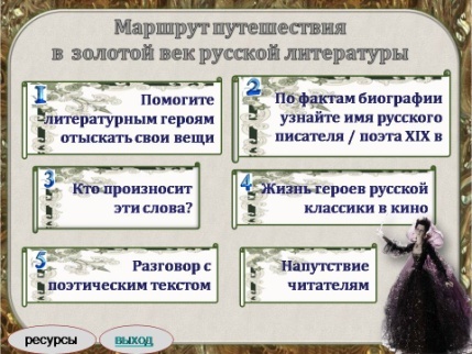 Методическая разработка урока Интеллектуально-познавательная игра «В стране русской литературы»