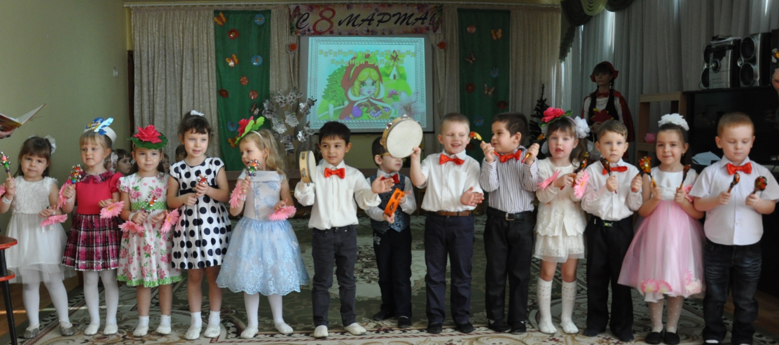 Сценарий весеннего праздника для детей средней группы ВЕСЕННИЕ ПРИКЛЮЧЕНИЯ КРАСНОЙ ШАПОЧКИ