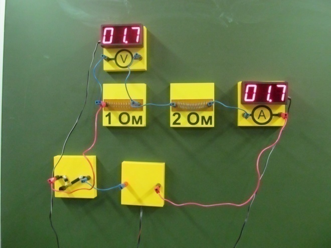 Урок физики в 8 классе Последовательное соединение проводников