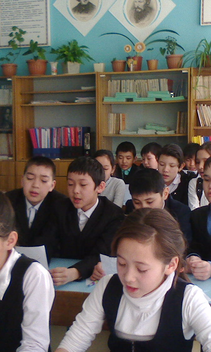 Этюд с урока русского языка в классе с казахским языком обучения