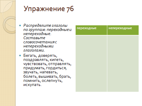 План урока по русскому языку на тему Возвратные глаголы
