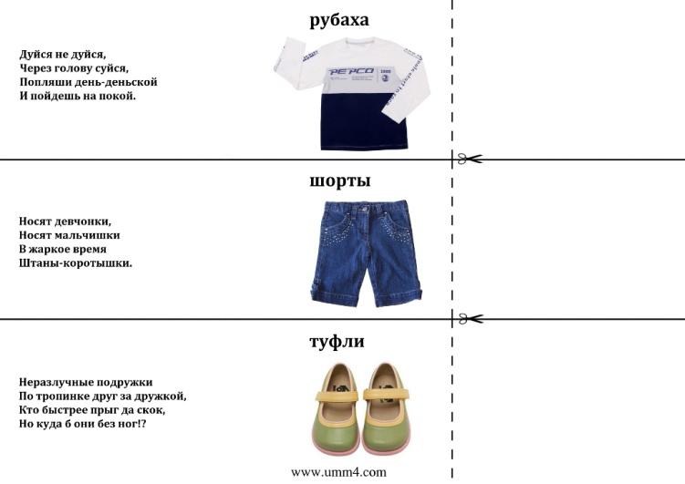 Моя одежда 1 класс конспект урока по русскому языку