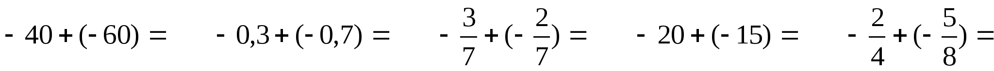 Урок по математикена тему Сложение отрицательных чисел (6 класс)