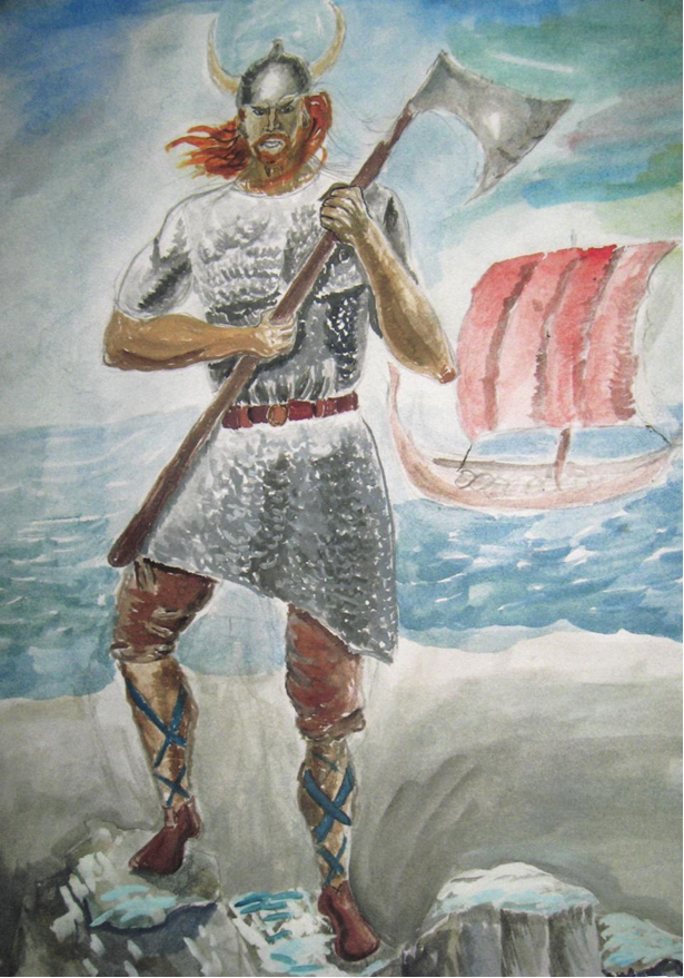 Творческий проект Влияние законов композиции и цветовосприятия на создание изобразительного образа викингов